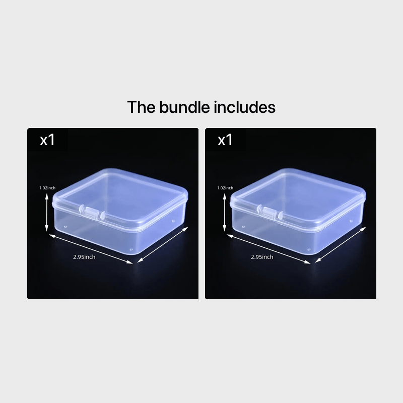 Mini Transparent Storage Box Can Store Stickers Small - Temu