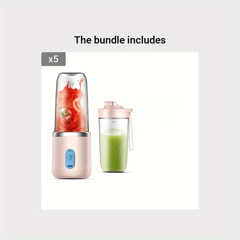 Portable 6-Blade Juicer Cup: Automatic Electric Smoothie Blender, Crusher,  And Food Processor - All In One!