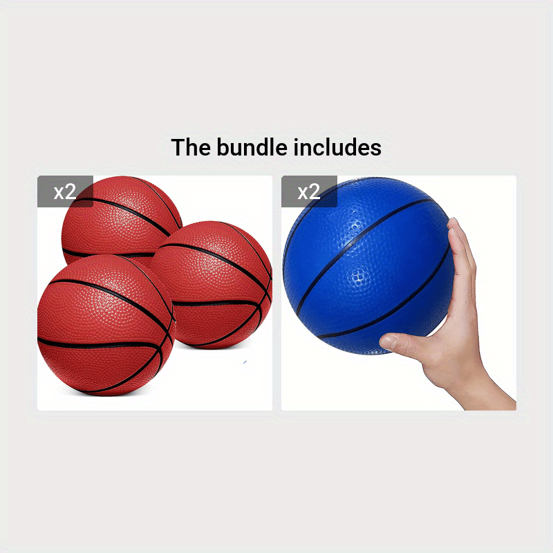 Mini Basketballs, 7 Pouces Petit Ensemble De Basket-ball En PVC