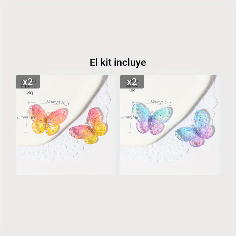 1pc Mariposas Voladoras Acrílico Coloridas Regalo En Forma - Temu