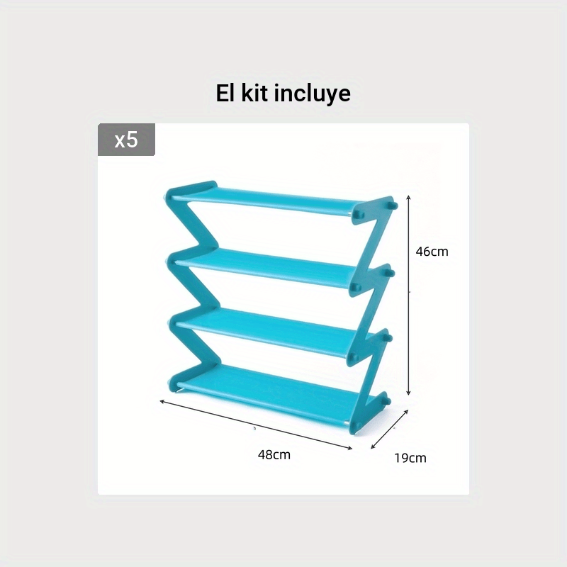 1 Estante Zapatos En Forma Z Montaje Zapatero Simple - Temu Chile