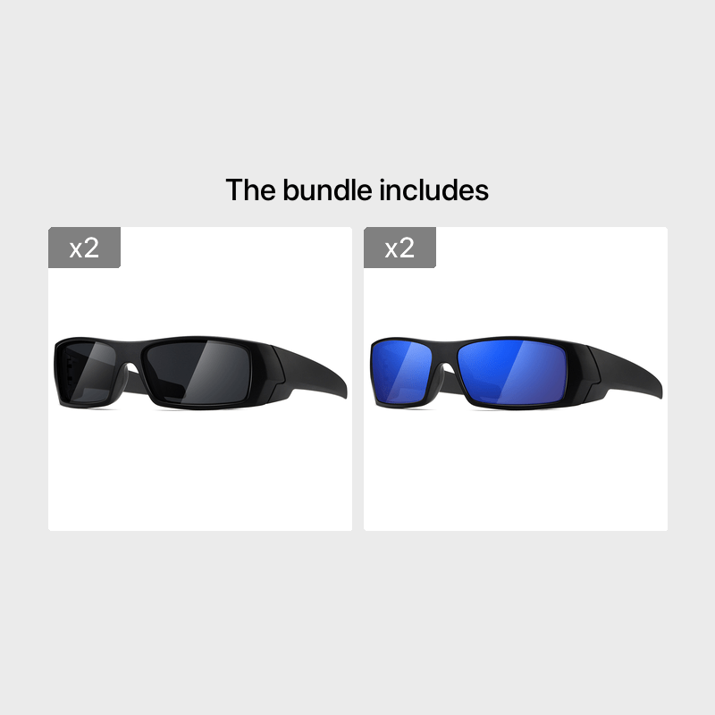 Trendy Premium Rectangle Polarized Sunglasses Clip Night Vision Goggles  Lens For Men Women Outdoor Sports Vacation Travel Driving Fishing Supplies  Photo Props In 2 Colors - Jewelry & Accessories - Temu