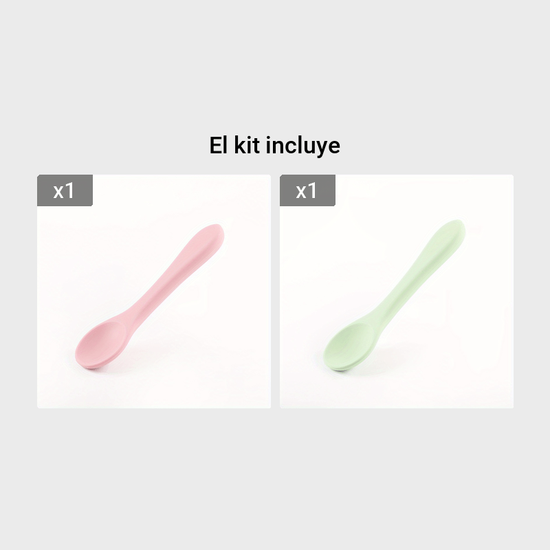 2pcs Cucharas Silicona Suave Bebés Estuche, Cucharas Entrenamiento  Autoalimentación Silicona Primera Etapa Bebés, Niños Pequeños, Niños  Infantes, Sin Bpa, Gran Regalo - Bebé Maternidad - Temu Chile