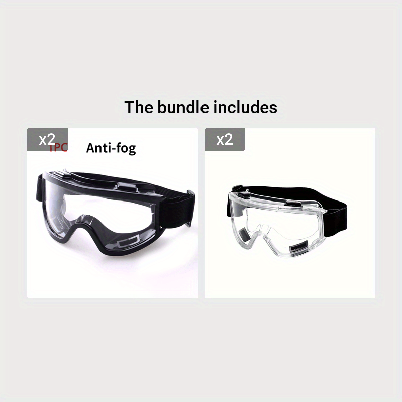 Work Safety Goggles – Windproof & Anti-Fog Protective Eyewear For Mowing, Landscaping, Gardening, And Outdoor Tasks