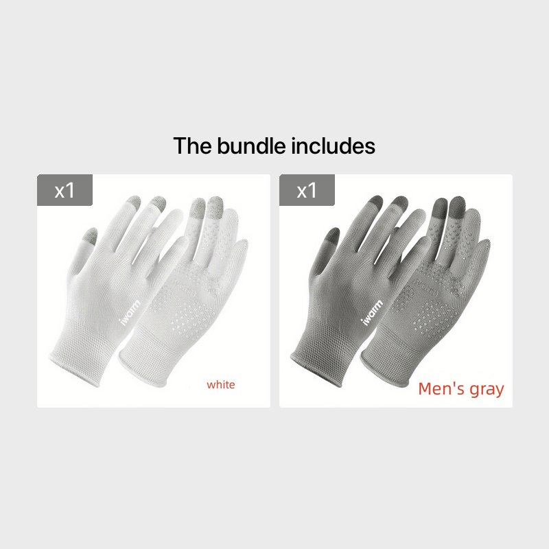 Men's Spandex Sun Protection Gloves Short Thin Spring Summer - Temu