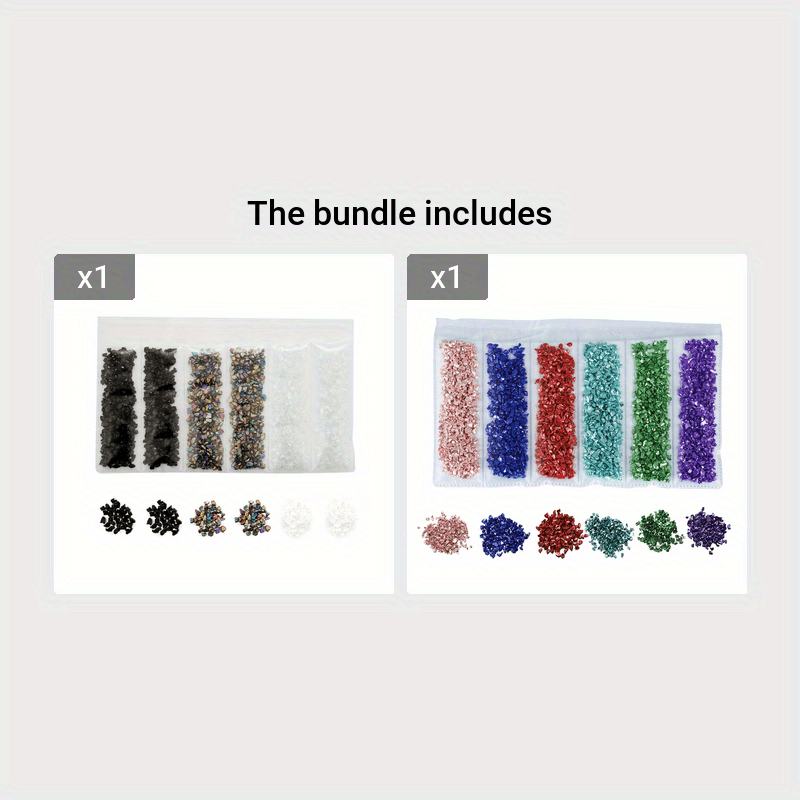 Sparkling Crushed Glass Stones Perfect Diy Crafts Nail Art - Temu