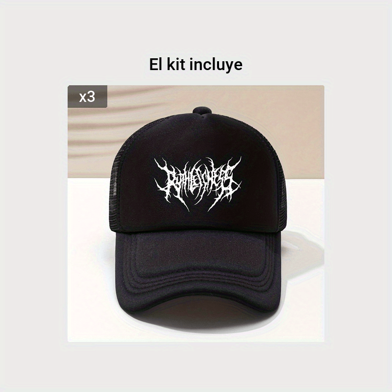 Gorra Camionero Casual Estampado Espina Pescado Gorra - Temu Mexico