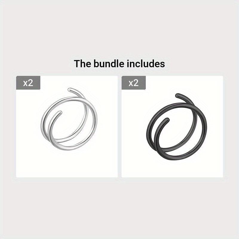 Double Helix Nose Rings, Hot Style for Ladies