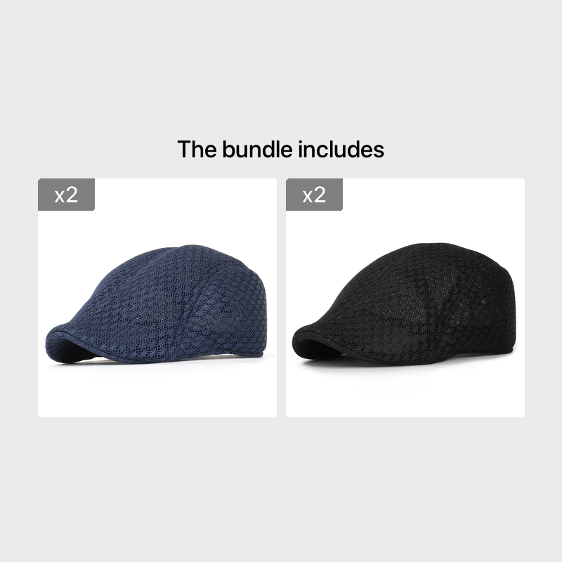 Solid Mesh Beret Cutout Design
