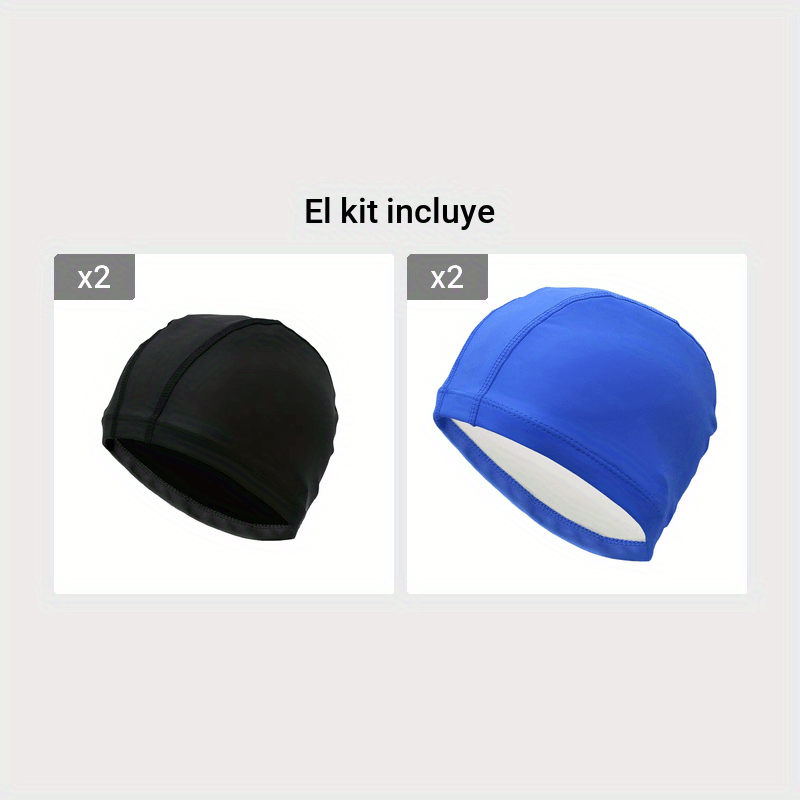 1 Gorro De Natación De Silicona Para Adultos, Impermeable Y Elástico,  Perfecto Para Hombres Y Mujeres, Moda de Mujer