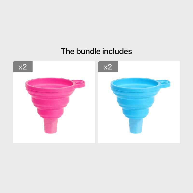 1PC Diamond Painting Accessories Mini Foldable Silicone Funnel Convenient  Bead Container Diamond Embroidery Storage Tools