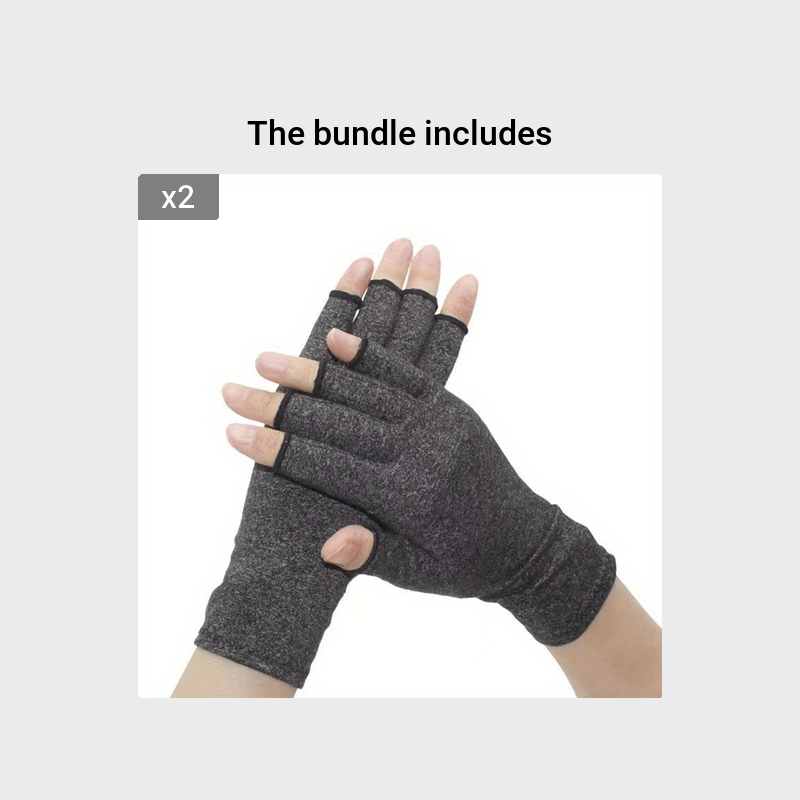 Buy Copper Compression Gloves, Fingerless Tunnel Pain Gloves For Men &  Women