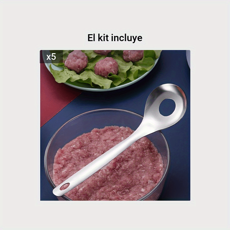 1 Cuchara Albóndigas Acero Inoxidable Cuchara Falafel - Temu Chile