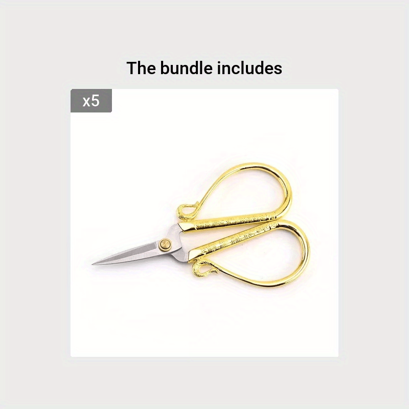 Curved Cute Vintage Small Eyebrow Scissor Angled Beauty Scissors for  Grooming Fishing Cross Stitch Embroidery Sewing