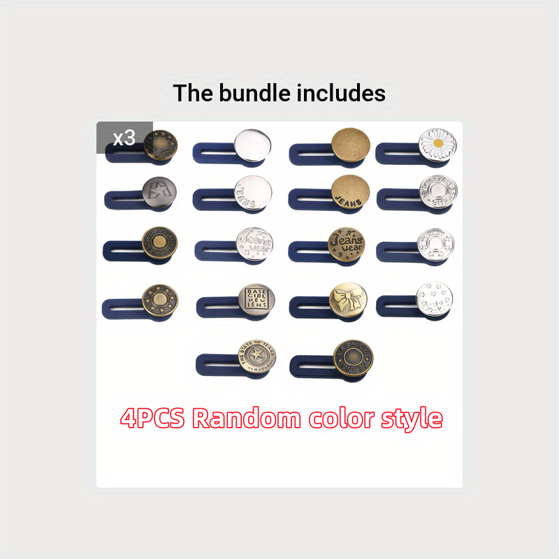 Magical Metal Button Extender, No Sewing Required, Perfect For Repairing  Jeans, Shirts, Jackets, And Pants For Double Wear - Temu Italy