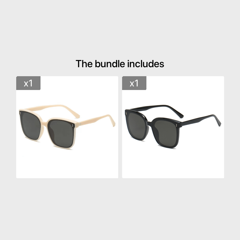 Large Frame Casual Sunglasses