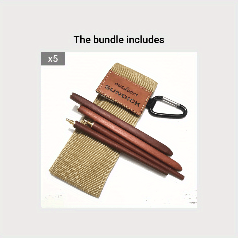 Mahogany Folding Chopsticks Outdoor Camp Picnic Travel Portable