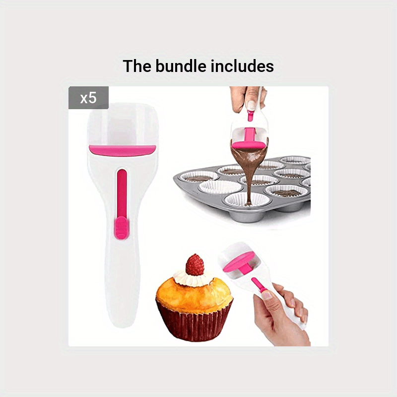 Effortless Baking With The Cupcake Scoop: Bpa-free Batter Dispenser With  Measuring Function For Equal Amounts & Dishwasher Safe For Drip-free  Cleanup! For Restaurant/food Truck/bakery - Temu United Arab Emirates