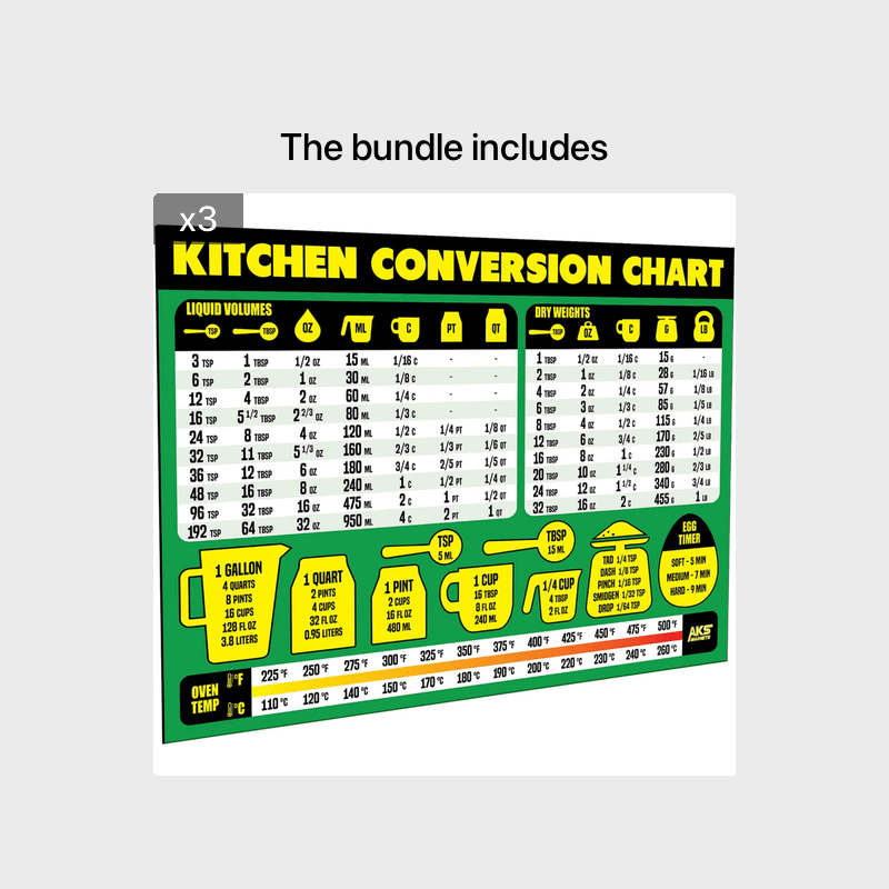 Kitchen Conversion Chart Magnet - Imperial & Metric to Standard Conversion  Chart Decor Cooking Measurements for Food - Measuring Weight Liquid  Temperature - Recipe Baking Tools Cookbook Accessories 2024 - $3.99