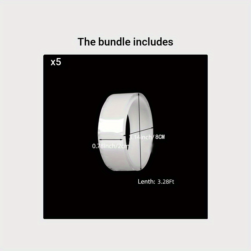Heavy Duty Double Sided Tape Reusable for Home Office Car