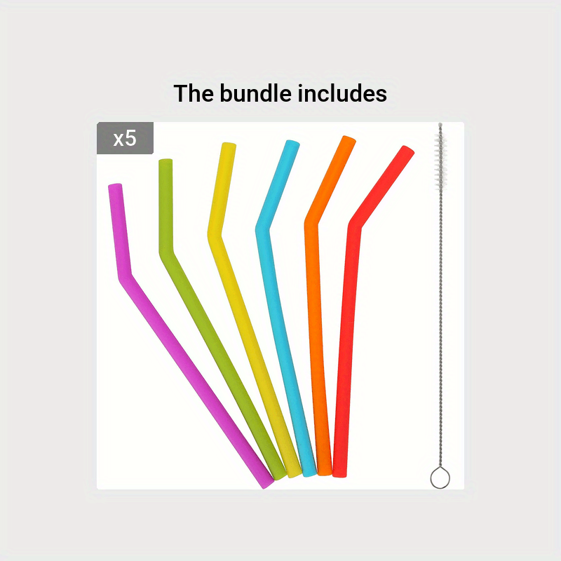 15 FITS ALL TUMBLERS STRAWS - Reusable Silicone Straws for 30 and 20 oz  Yeti - Flexible Easy to Clean + 2 Cleaning Brushes - BPA Free, No Rubber  Taste