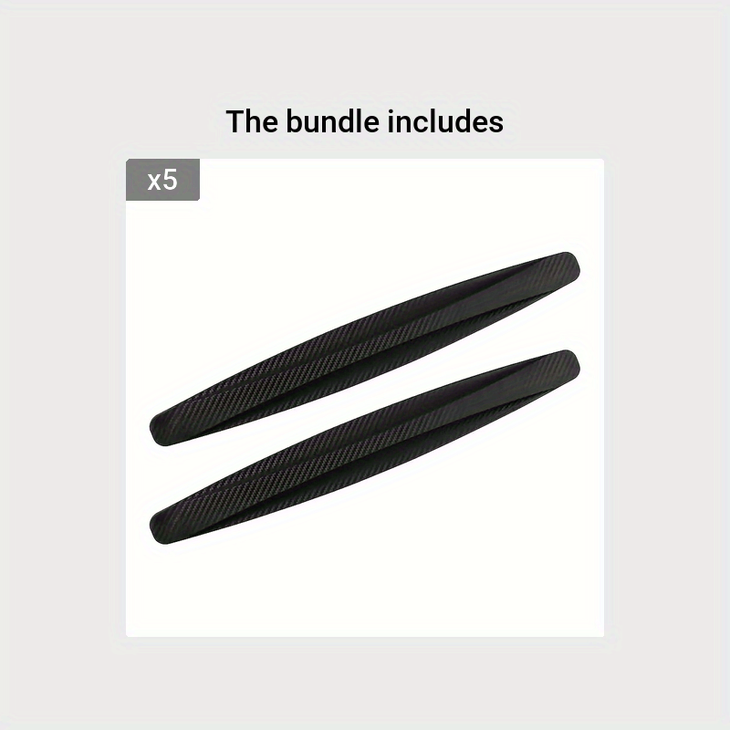 2pcs Car Bumper Protector Strip Guard Corner Anti Collision Styling Mouldings