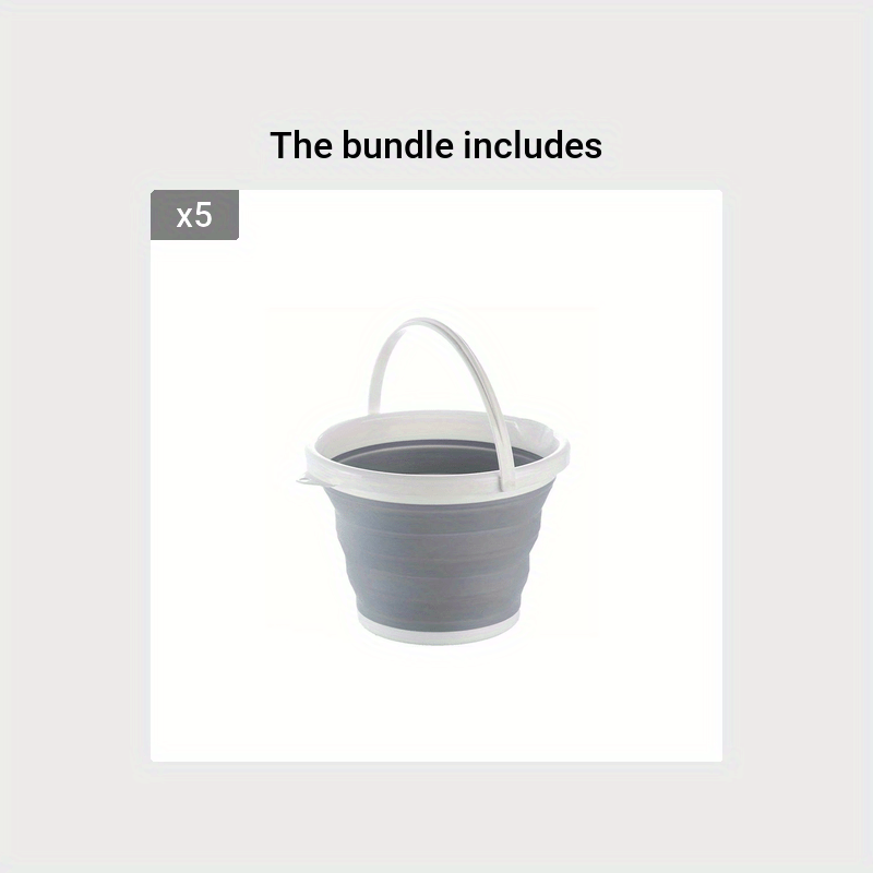 Collapsible Silicone Bucket For Fishing And Car Wash - Temu