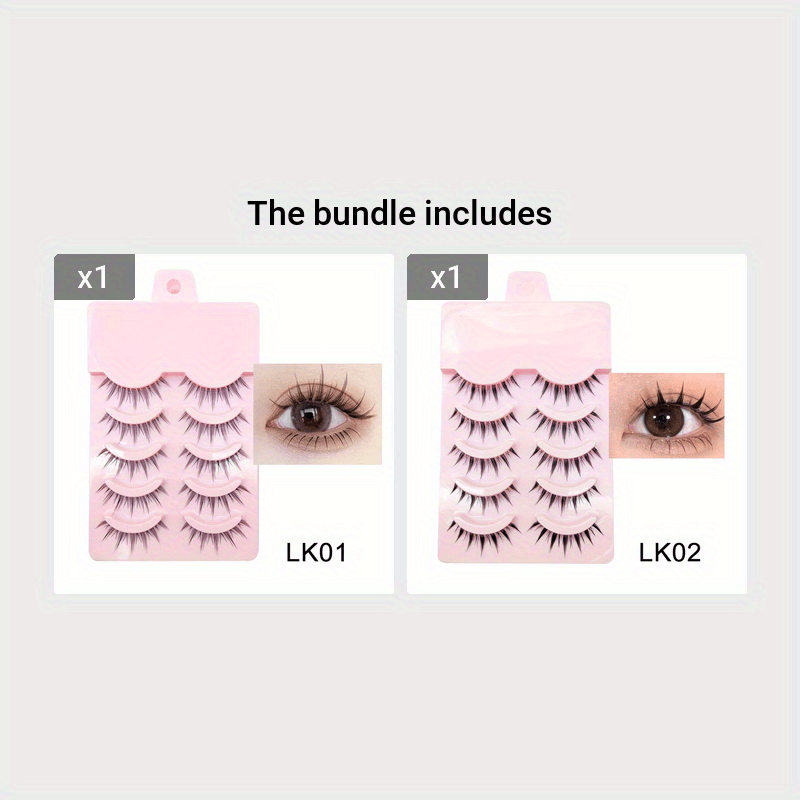 Manga Lashes Pointed Cat Eye Lashes, Natural Look Anime False Eyelashes  Individual Wispy Korean Makeup Eyelashes Clusters, Asian Chinese Japanese Fake  Eyelashes - Temu