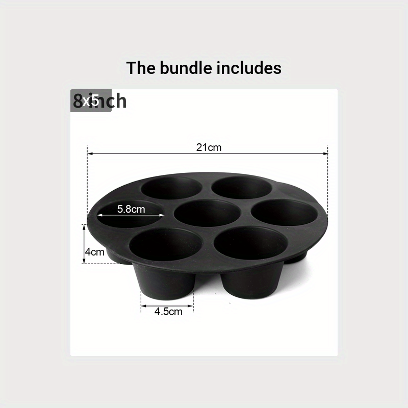 Oricean Moule Pâtisserie pour Friteuse à Air avec Grille de Rôtissage  Brochette Moule à Muffins en Silicone Moule à pizza - Cdiscount Maison