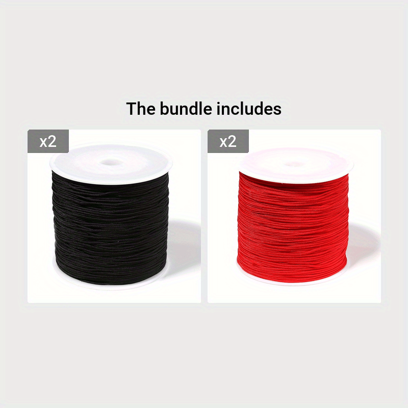 100M Roll Of 0.8mm Chinese Knot Nylon Cord Beads For DIY Jewelry