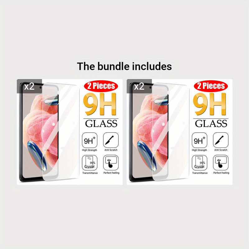 Protector de Pantalla de Cristal Templado para Xiaomi Redmi Note 12 Pro/12  Pro+ - 9H - Claro