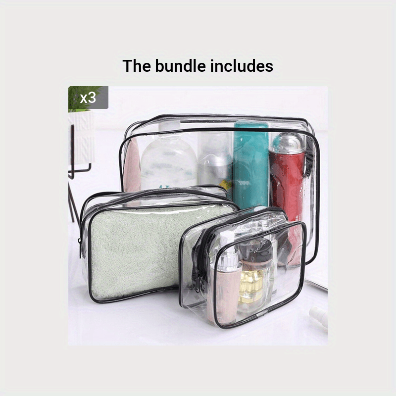 Achetez en gros Sac De Toilette Transparent 3pcs, Sac De Voyage