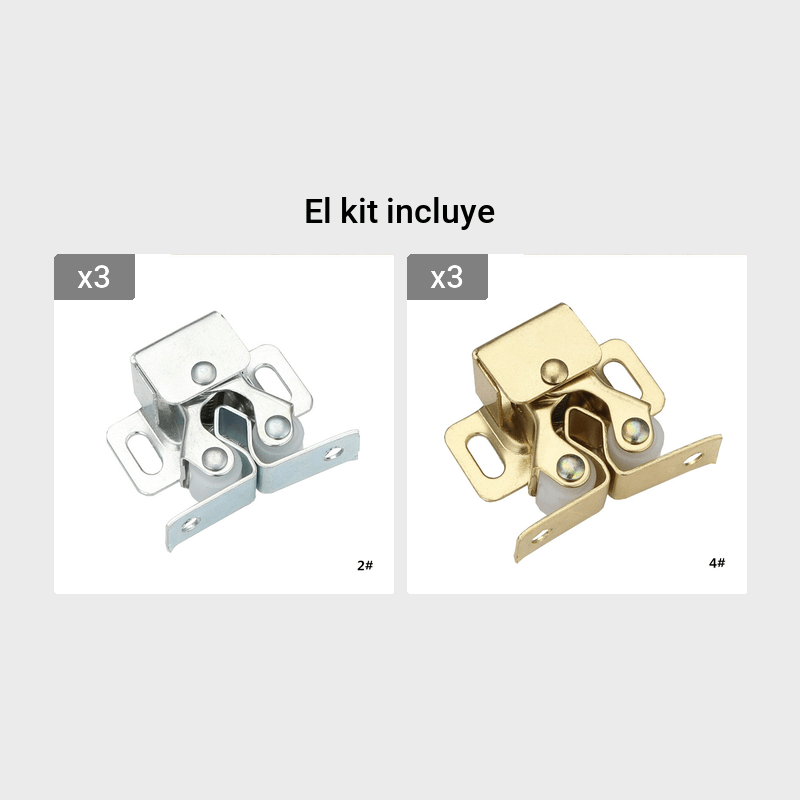 Topes de cierre de Tope de puerta, amortiguador magnético para armario,  accesorios para muebles, 2 uds.
