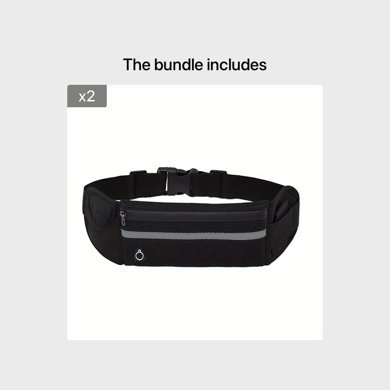 Reflective Fanny Pack Waist Bag with Bottle Holder