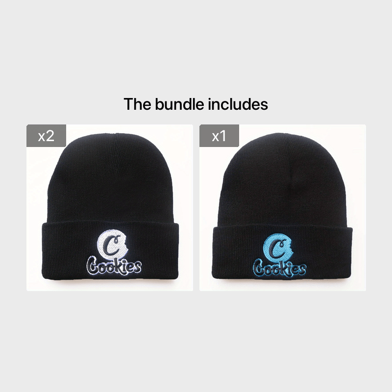 Letter Embroidery Knitted Hat Pullover Warm Coldproof Hat