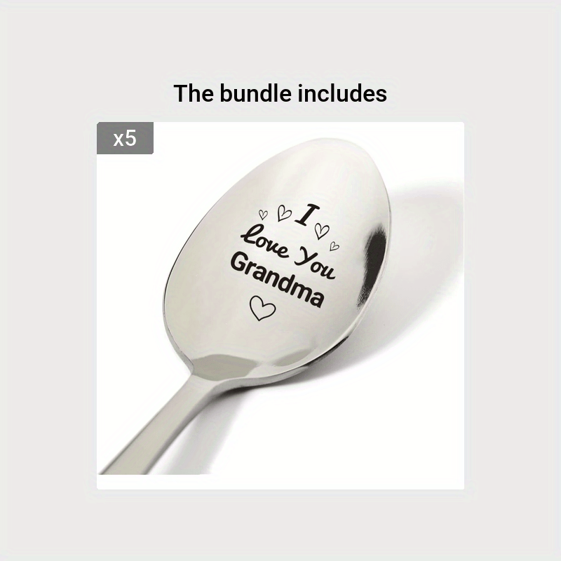 Mom Gift Ideas, Mom's Tea Spoon Engraved Stainless Steel Teaspoon Present,  Funny Tea Lovers Gifts For Women Birthday Mothers Day Xmas, - Temu