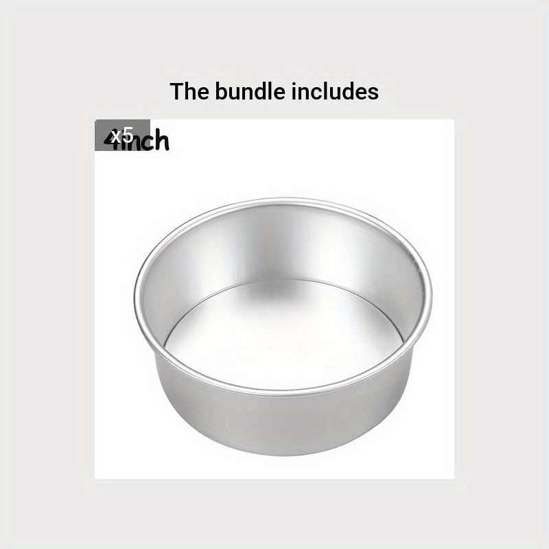 Aluminum Cake Pan Non Stick Baking Pans Round Cake Mold Set 4 Inch