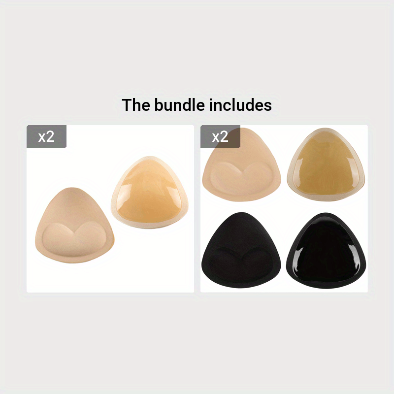 Beige) - Sponge Bra Inserts Self-Adhesive Push-up Breast Pad Sticky Bra Cups  for Women Summer Swimsuits and Bikini (Beige) price in UAE,  UAE