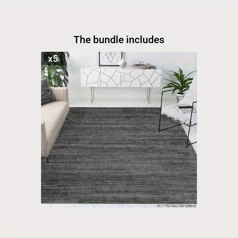 Deep Grey Outdoor Indoor Area Rug Patio Rugs Washable Woven - Temu