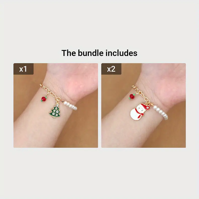 Girl's Starlet Shimmer Stocking Wreath Snowflake Snowman Tree Set of 5 Red Green Bracelets Girl's Starlet Shimmer Stocking Wreath Snowflake Snowman Tree Set of 5 Red Green Bracelets