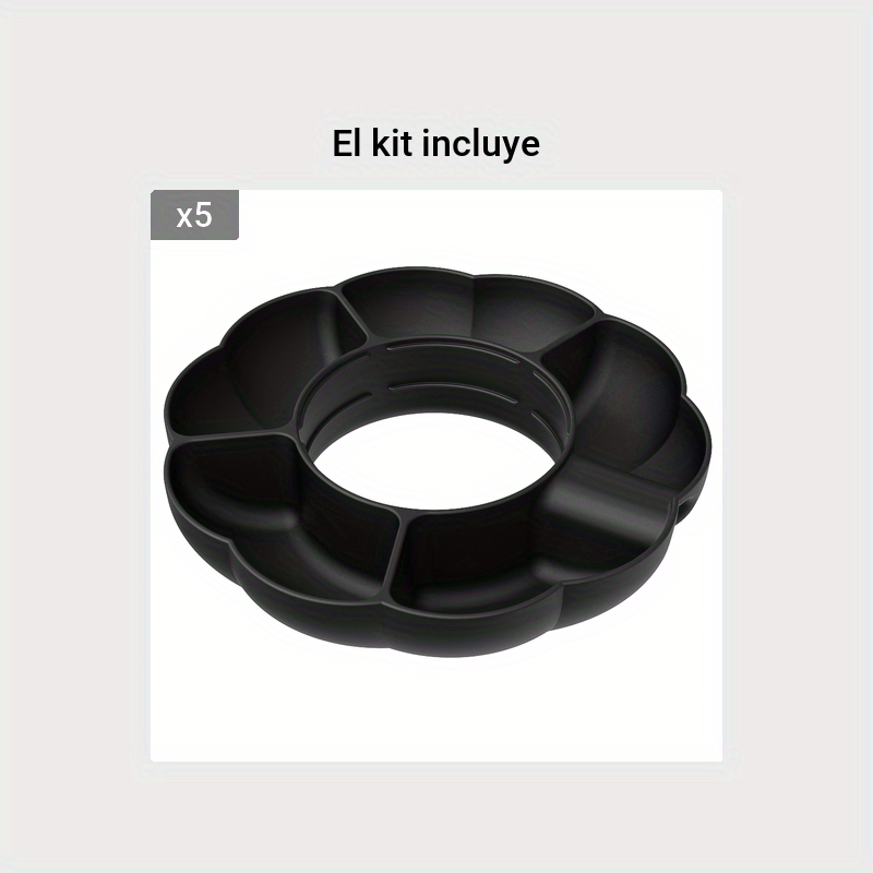 Recipiente de silicona para aperitivos, plato reutilizable de 4  compartimentos, fácil de usar, color rosa, taza Stanley de 40 Oz -  AliExpress