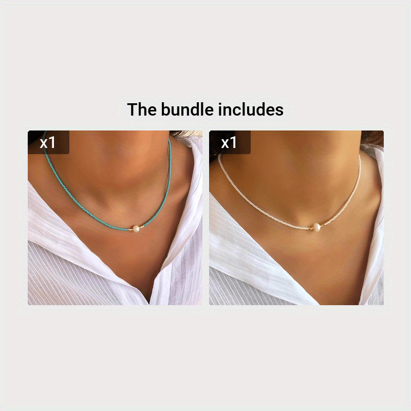 Freshwater Pearl Multicolored Rice Bead Necklace