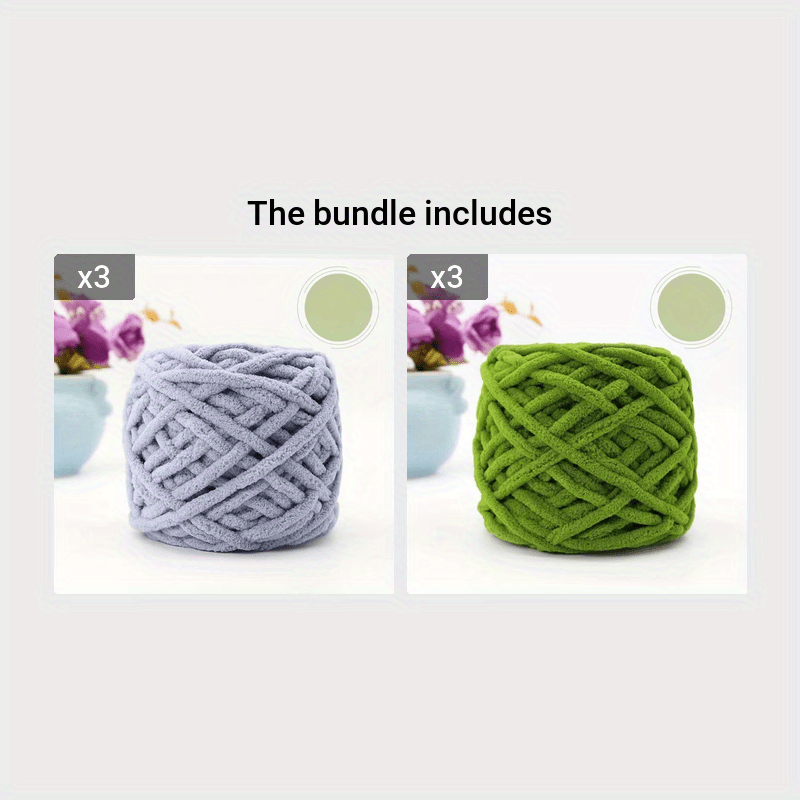 Handwoven Solid Color Knitted Yarn Thick Chenille Yarn Diy - Temu