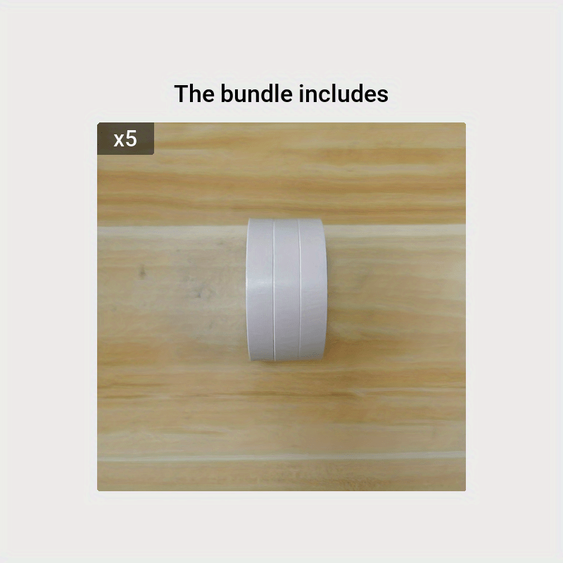 3 Rolls Double Sided Tape 0.5-1.5 Width Tear by Hand Paper Backing