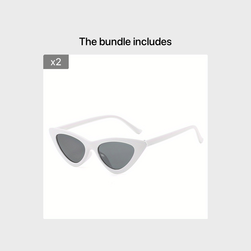 Y2K Candy Cat Eye Sunglasses Women Sunshade Party Eyewear