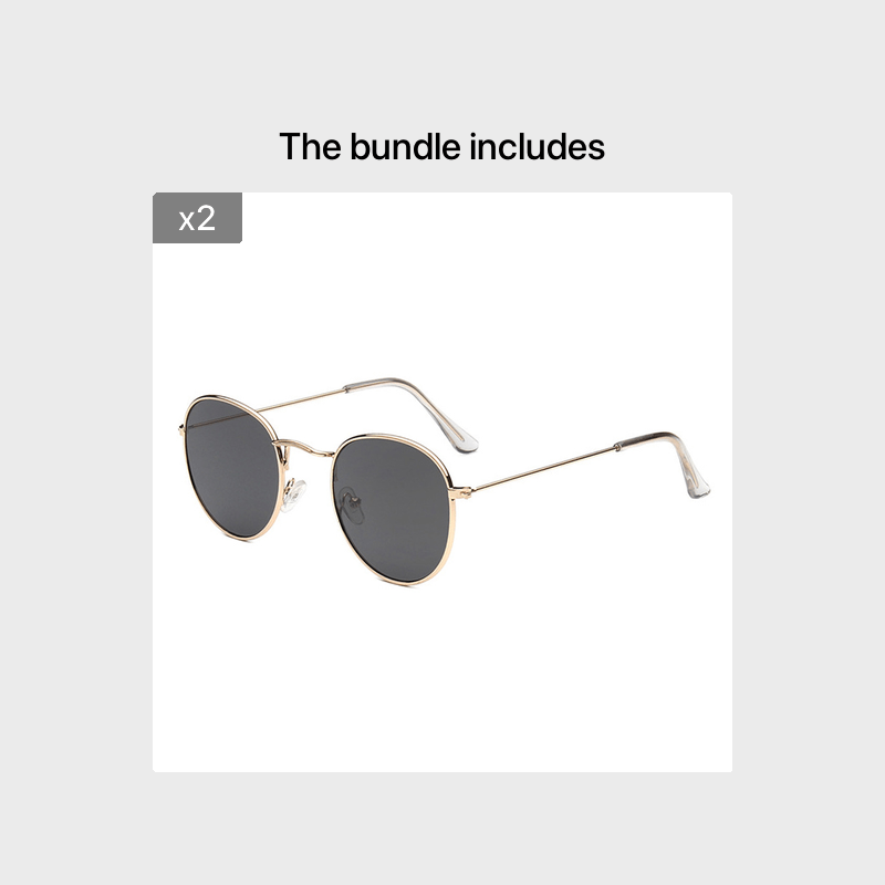Metal Frame Round Glasses