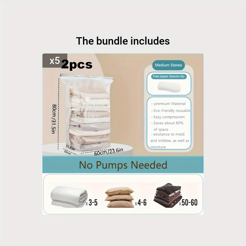 Extra Large 3d Vacuum Storage Bag - Versatile And Adaptable - Free Up 80%  Of Space For Quilts, Blankets, Bedding, Clothes, Quilts, Duvets And More!  Christmas, Halloween, Thanksgiving Gifts - Temu