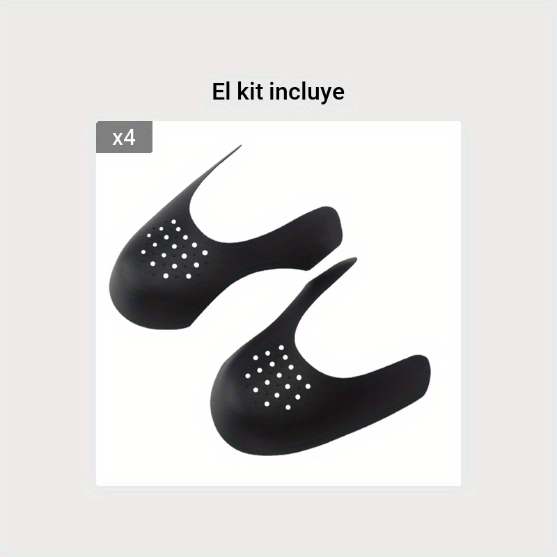 LOPHE Protector Zapatillas, 4 Pares Crease Protector para Prevenir Arrugas  de Zapatos, Antiarrugas Zapatillas, Punteras Zapatos para Prevenga  Hendidura del Pliegue del Calzado Deportivo, S : : Moda