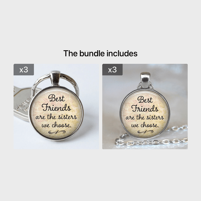 Best Friends Are the Sisters We Choose Keyring, Best Friends Keychain, Best  Friends Gifts, bestie gift, Friendship Gifts