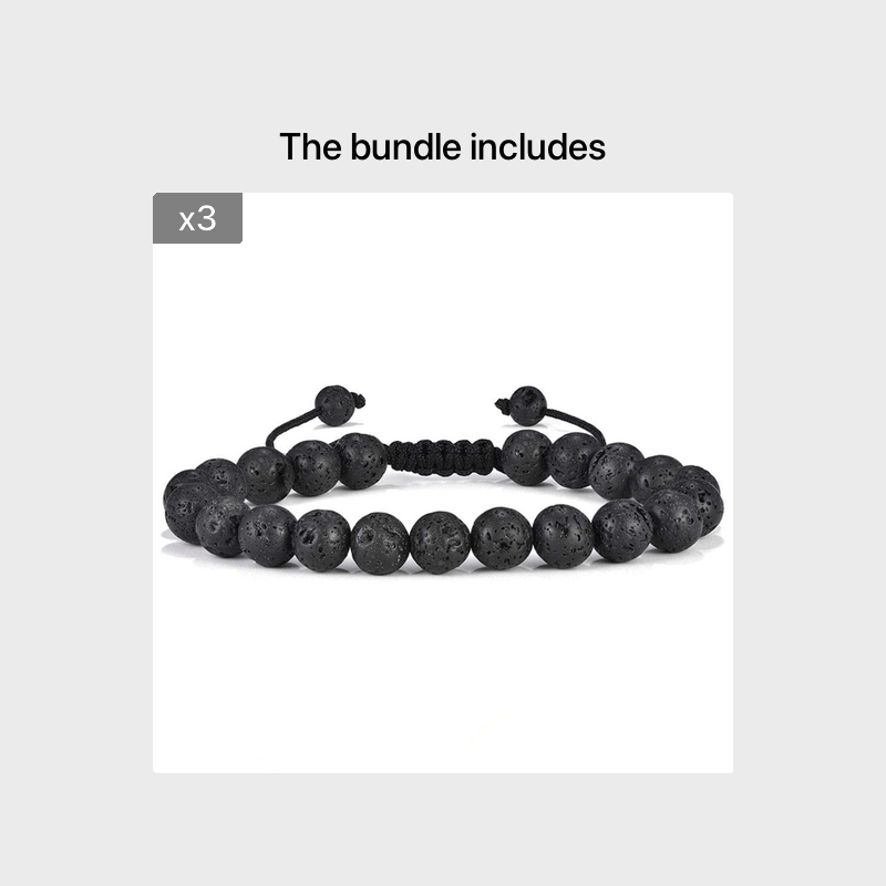 Men's Adjustable Rock Bracelet For Stress Relief